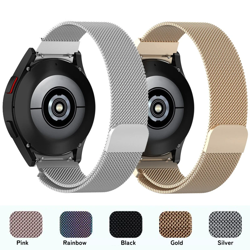 

No Gaps Magnetic Loop Band For Samsung Galaxy Watch 5 40mm 44mm Stainless Steel Bracelet WatchBands For Galaxy Classic 46mm 42mm