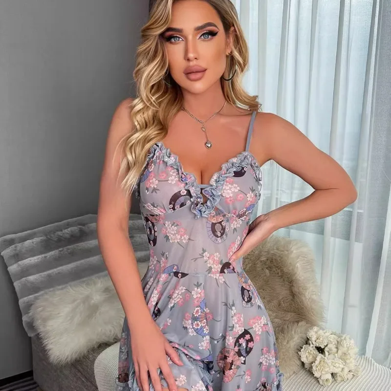 Модное сексуальное женское забавное нижнее белье платье для сна на