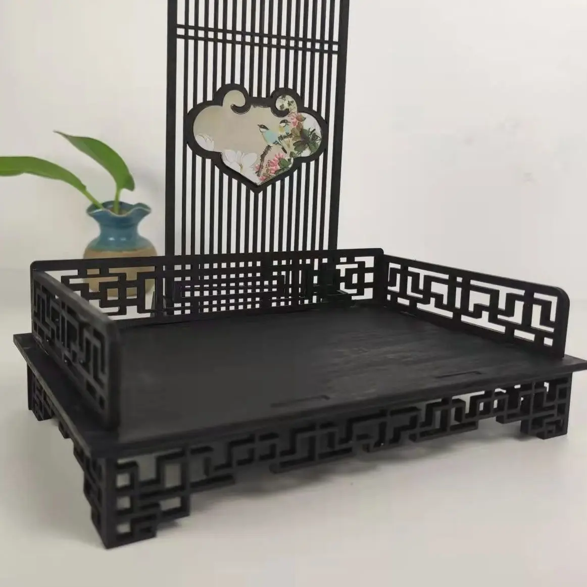 

BJ doll furniture 1/6 minute 12 minute retro style miniature furniture bed screen doll house scene miniature furniture children