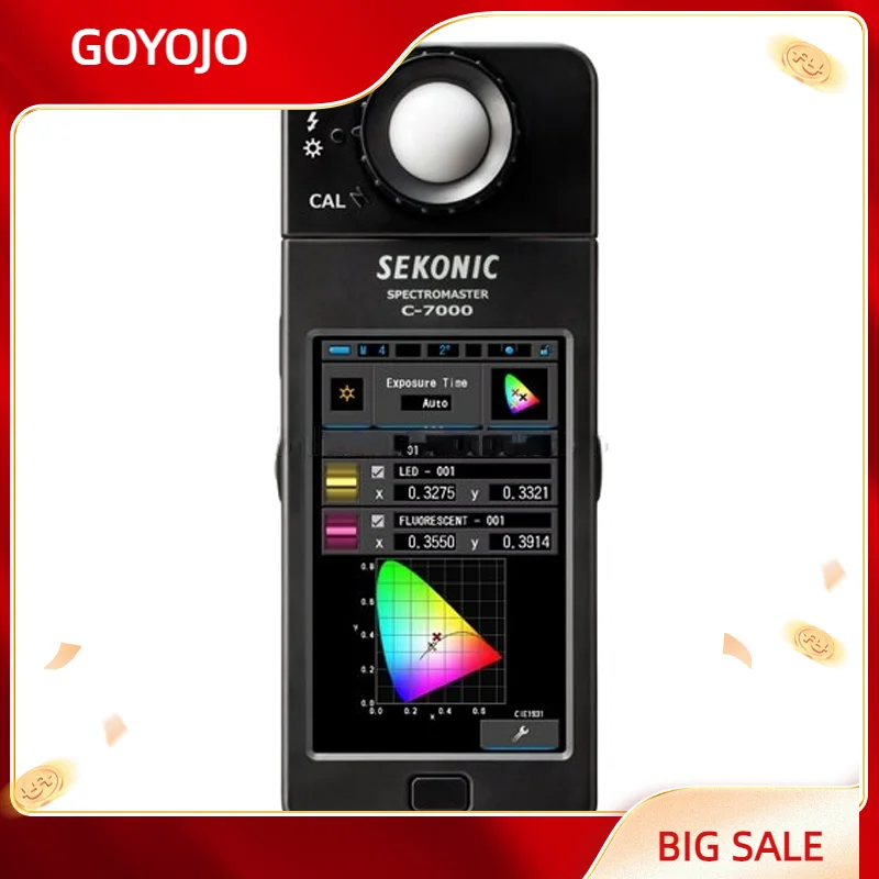 

SPECTROMASTER Sekonic C-7000 380nm to 780nm led cct cri lux meter 200,000lx