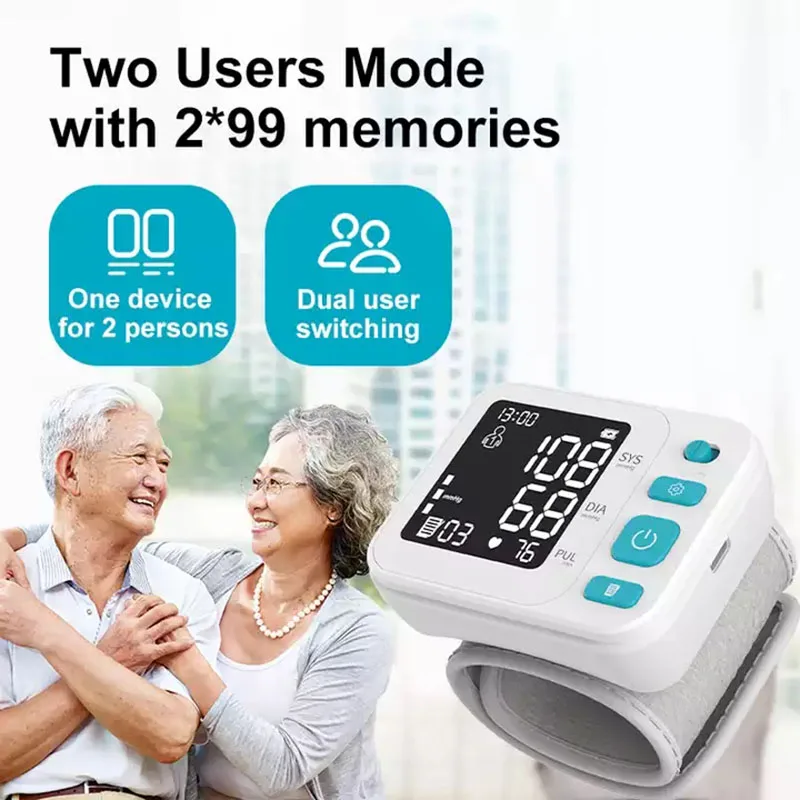 Перезаряжаемый портативный автоматический ЖК-дисплей умный сфигмоманометр