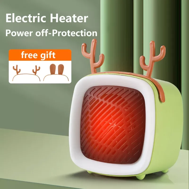 400w Home Office Desktop Warm Air Heater Warmer Fan Silent Remote Fast Heat Thermostat Home A