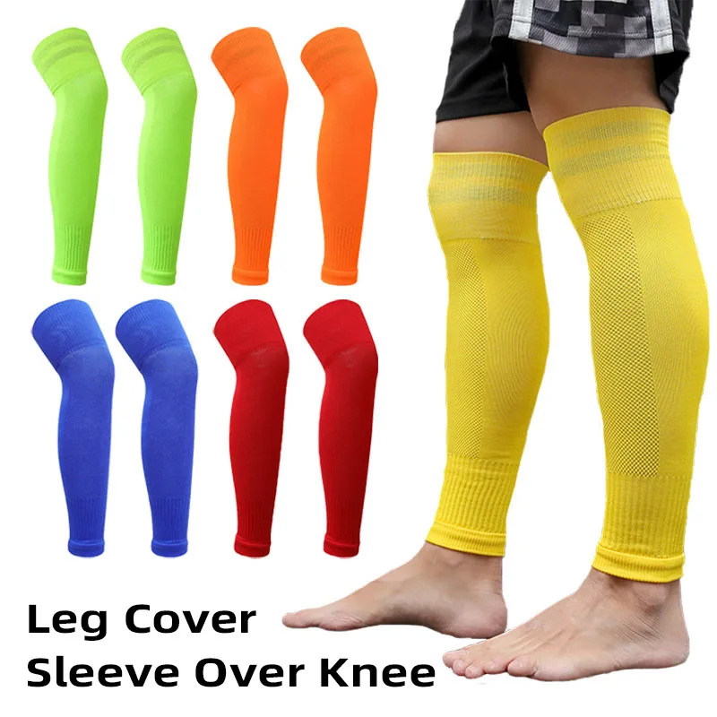 

1 Pair Adults Leg Warmers Shin Guard Calf Sock Over Knee Men Women Sports Compression High Elastic Leg Cover Training Socks