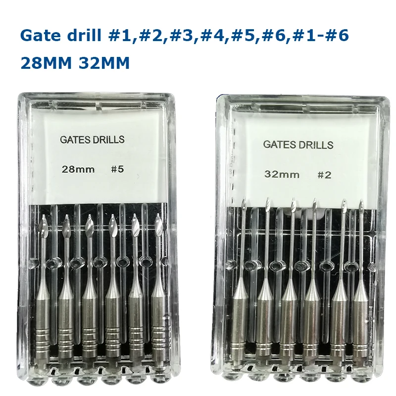 

Dental Tools Root Cannal Endo Gate Drill File 28mm 32mm Stainless Steel Endodontic Instruments Dentist Dentistry Odontologia