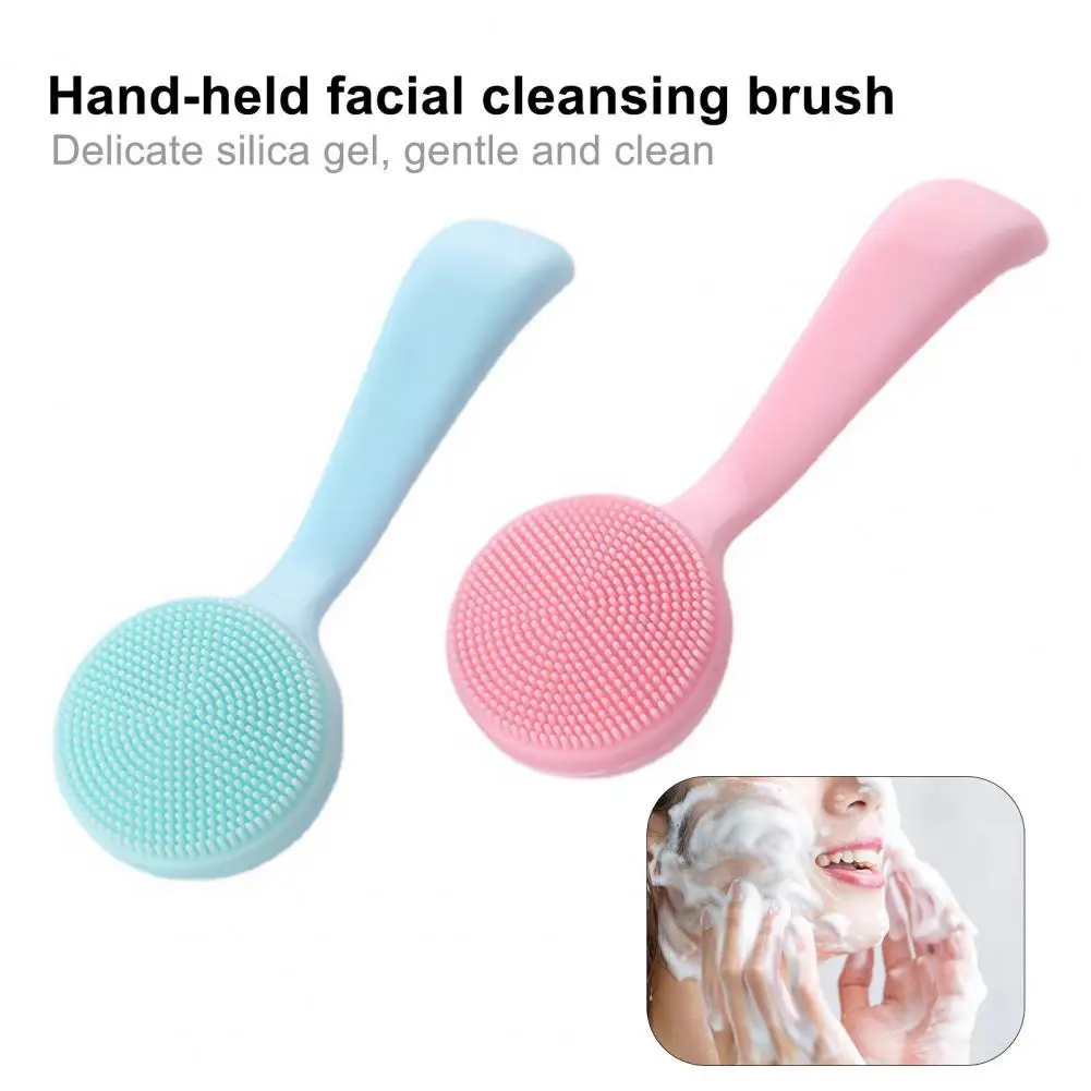 

Facial Cleansing Brush Skin-friendly Blackhead Removing Handheld Gentle Exfoliating Facial Cleansing Brush for Girl