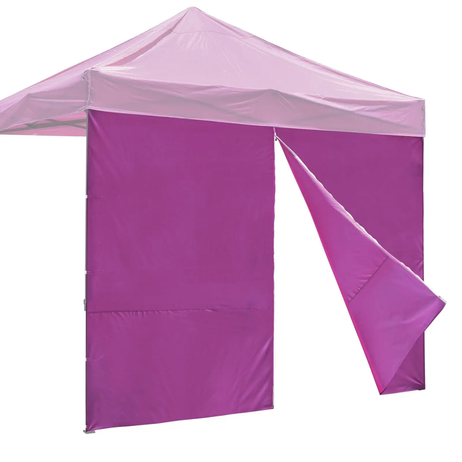 10x7 Ft UV30+ Protection Canopy Gazebo Zipper Full Size Side Wall/Purple