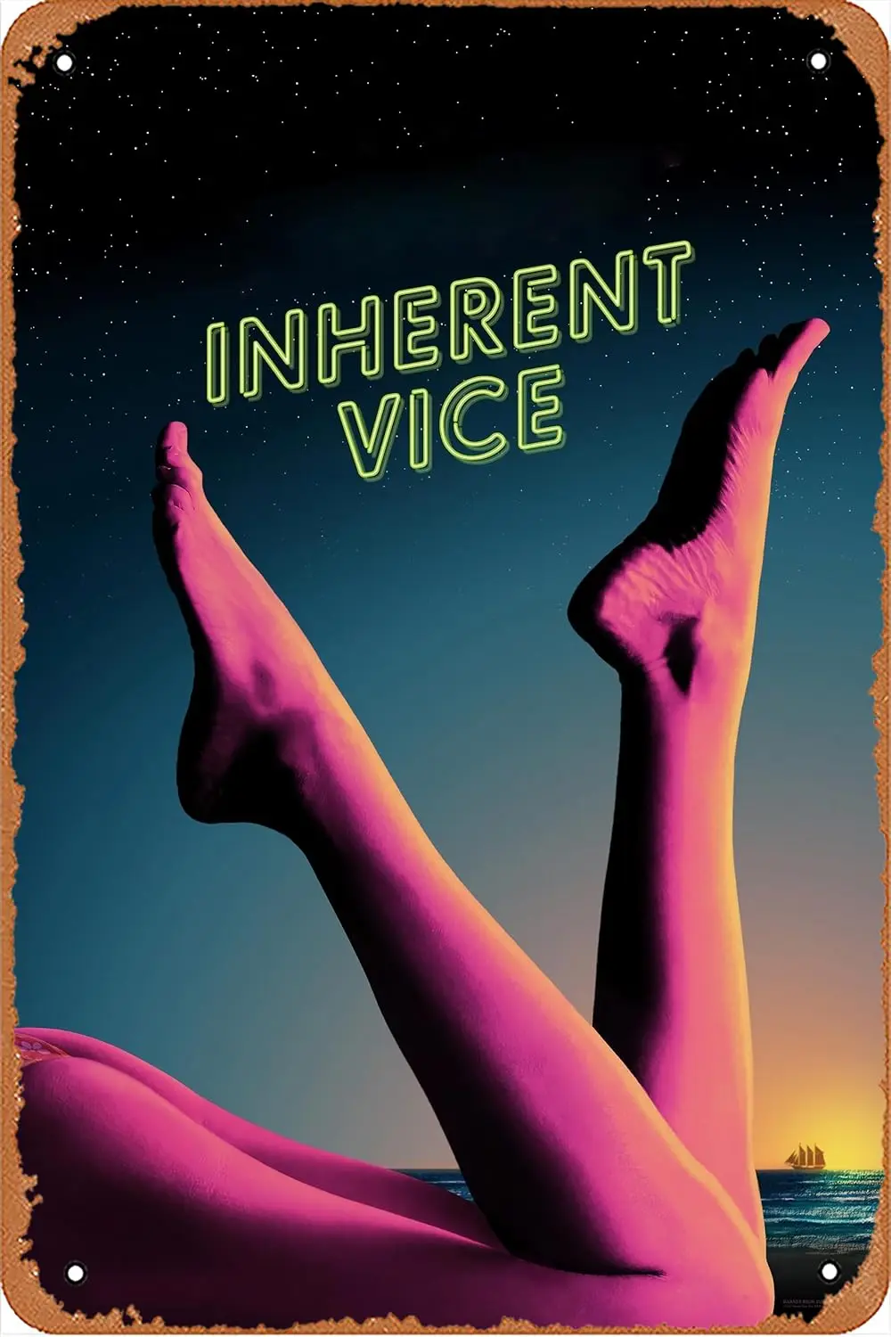 Характерный постер из классического фильма вице на стену металлический жестяной