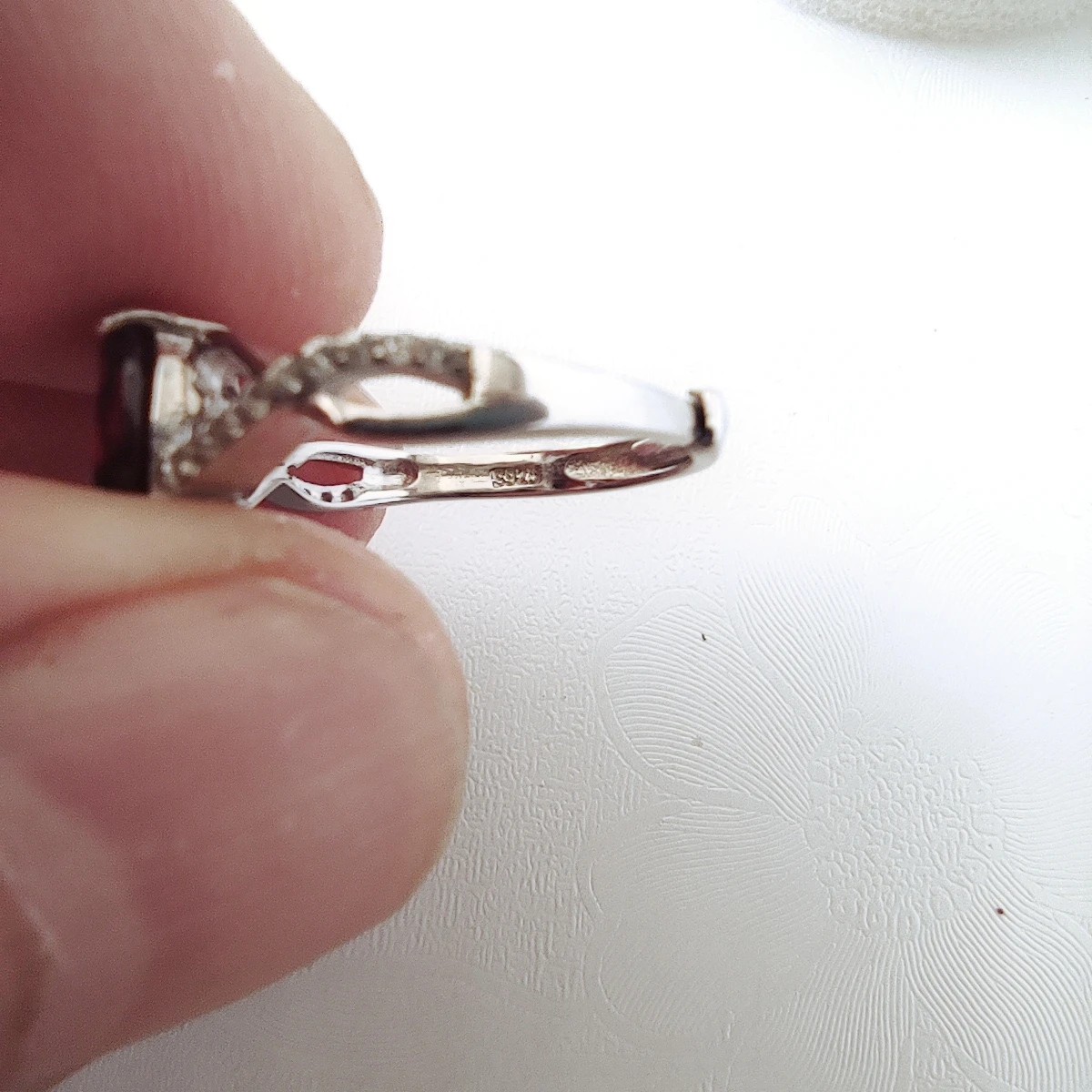 KJJEAXCMY Изящные Ювелирные изделия Новое Женское кольцо из натурального граната