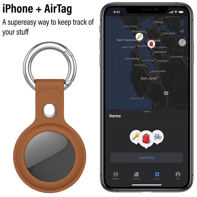 [4 Pack] Waterproof Airtag Keychain& Air Tag Holder, Protective Tracker Case with Loop Key Ring  AirTags,IPX8 Airtag Cover for W