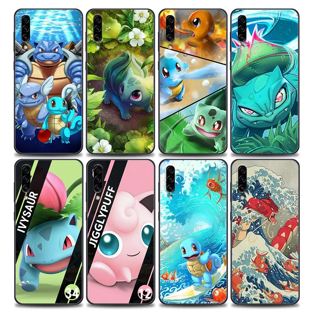 

Pokemon Squirtle Bulbasaur Anime Case For Samsung Galaxy A50 A50s A70 A70s A30 s A10 A20 A40 A80 A90 A7 A9 2018 Soft Cover Cases