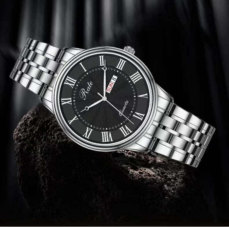 Часы Мужские Механические Кварцевые водонепроницаемые большие указатель набора