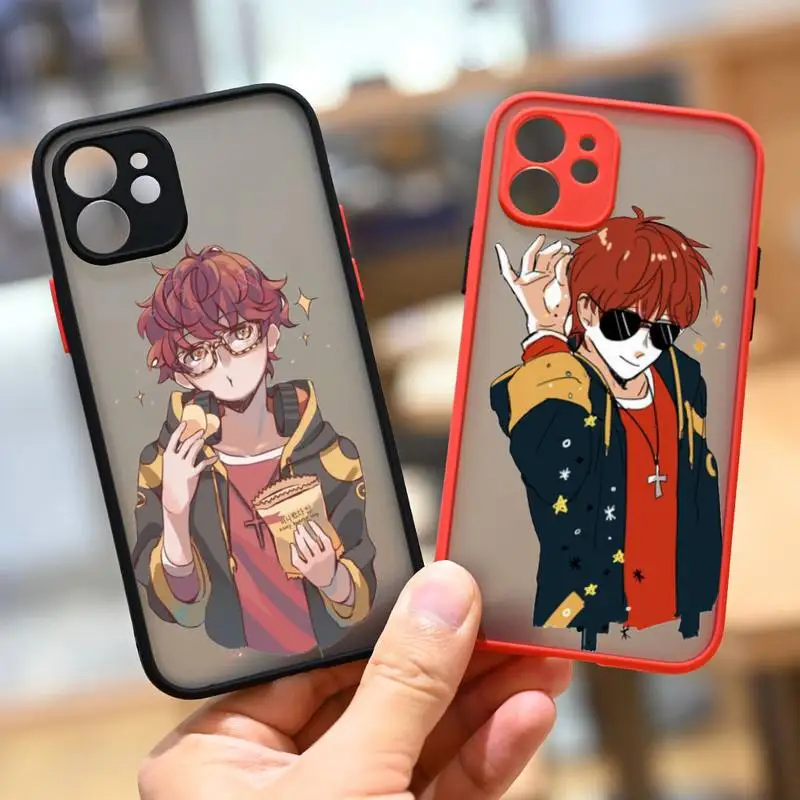 

Mystic Messenger Anime Phone Case For iPhone 13 12 11 Mini Pro XR XS Max 7 8 Plus X Matte transparent Back Cover