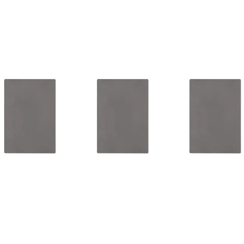 

3 х резиновые штампы для лазерного гравировального станка размером A4 2,3 мм (темно-серый)