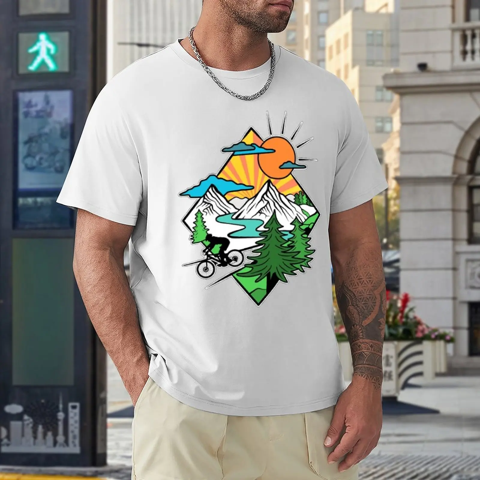 

Mtb Mountain Bike Cycling Classic 3 Top Tee Graphic T-shirt Fresh Move Humor Graphic Fitness Eur Size