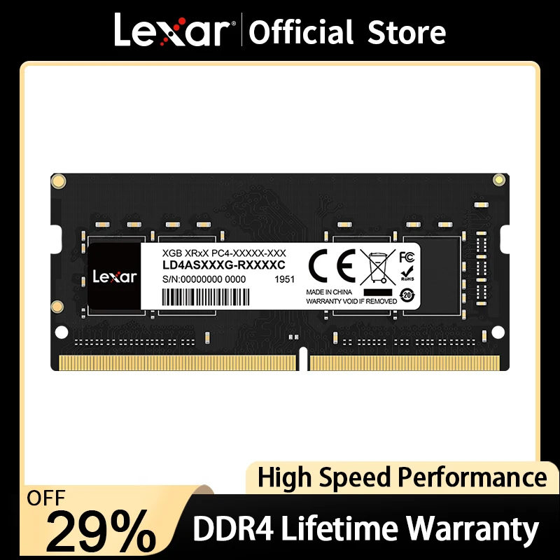 

Оперативная память Lexar ddr4 для ноутбука, 2666 МГц, 3200 МГц, 8 ГБ, 32 ГБ, 16 ГБ