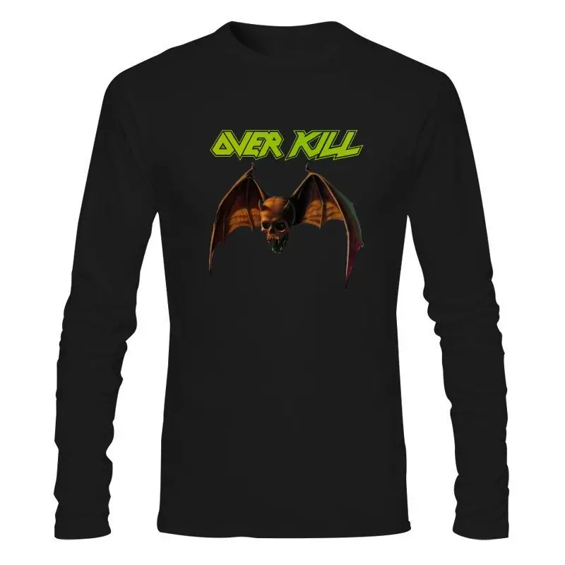 

Man Clothing New Popular Over Kill Overkill Metal Rock Band Black T-Shirt Size S-2XL Cheap Sale 100 % Cotton T Shirts For Boys