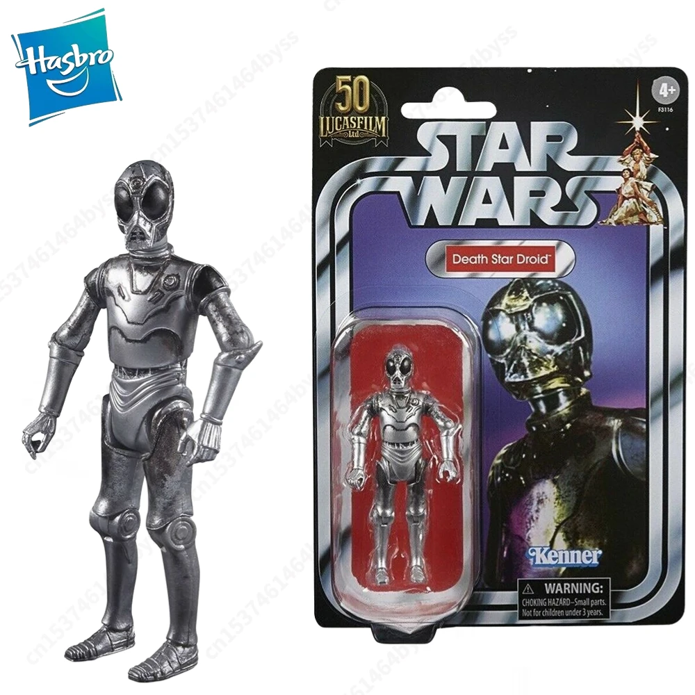 

В наличии Hasbro Звездные войны Kenner Ретро Death Star Droid 50th 3,75 экшн-фигурка Модель Игрушка коллекция хобби подарок