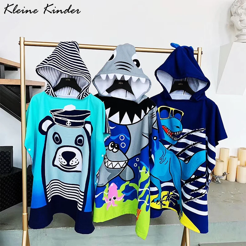 

Hooded Beach Towel High Quality Baby Cape Towels Soft Poncho Kids Microfiber Cotton Absorbent Bathing Stuff for Babies Washcloth