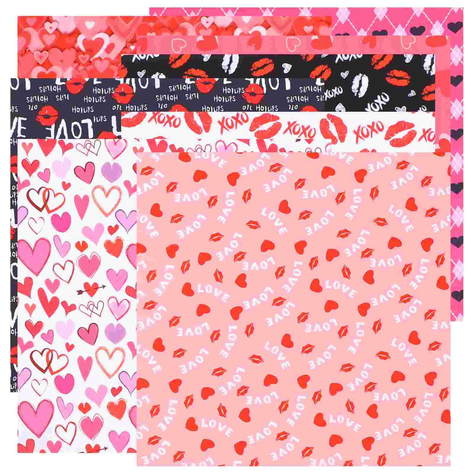 

Fabric Squares Quilting Sewing Cotton Sheets Bundle Printed Heart Diy Pre Precut Patchwork Supplies Cut Crafting Wedding