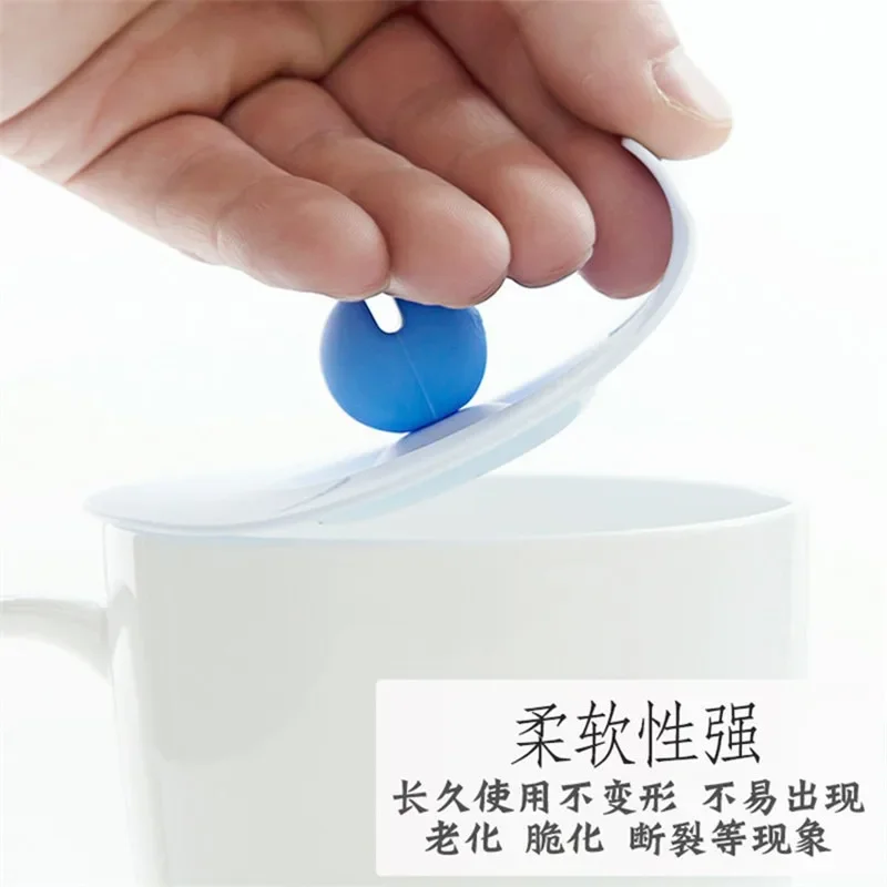 Диаметр 10 см Модная креативная мультяшная силиконовая крышка милая стеклянная