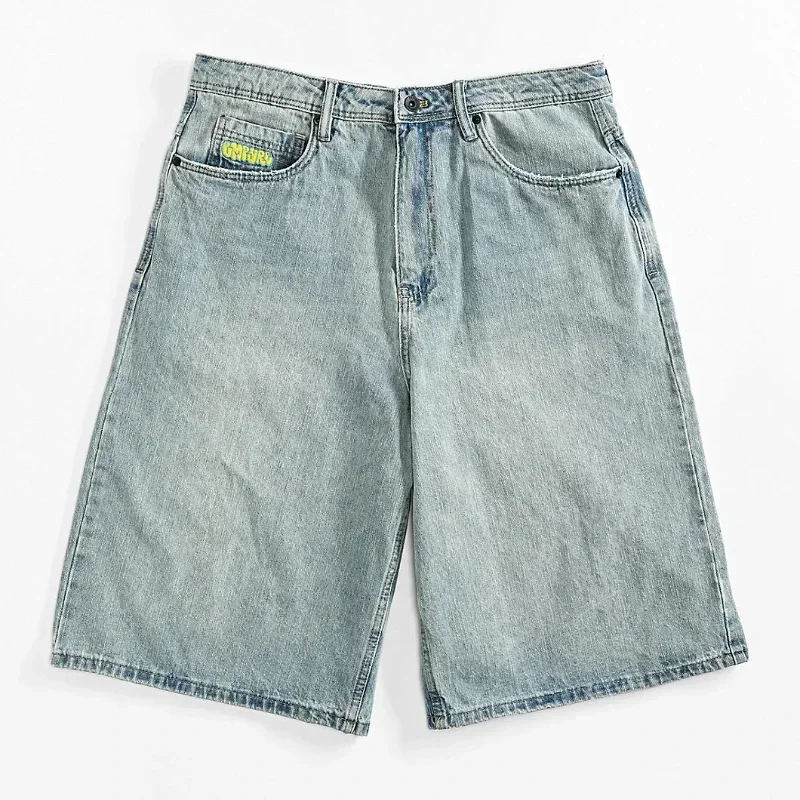 Empyre новые серые джинсовые шорты для скейтборда дизайн с мультяшной вышивкой