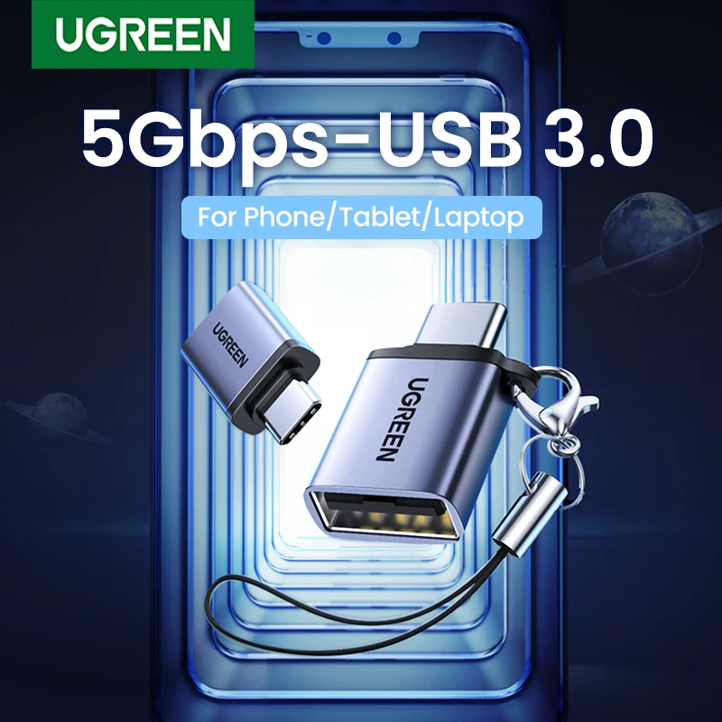 

Адаптер UGREEN Type-C-USB, 3 цвета
