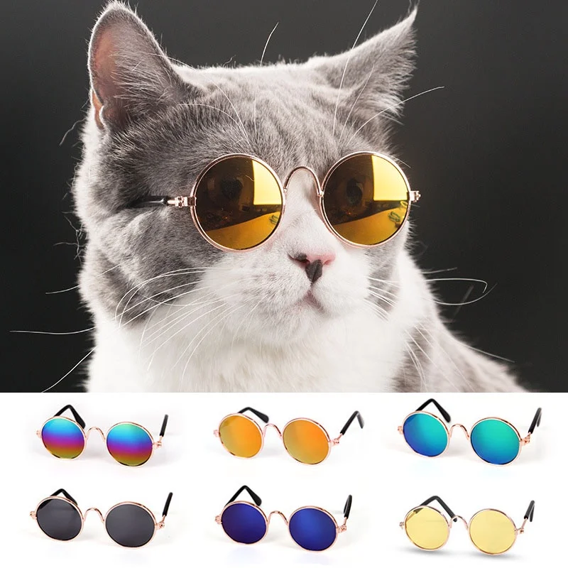 

Pet GlassesCat DogsSunglassesPet UV Protection GlassesTrend Cool Accessories Safety Glasses.