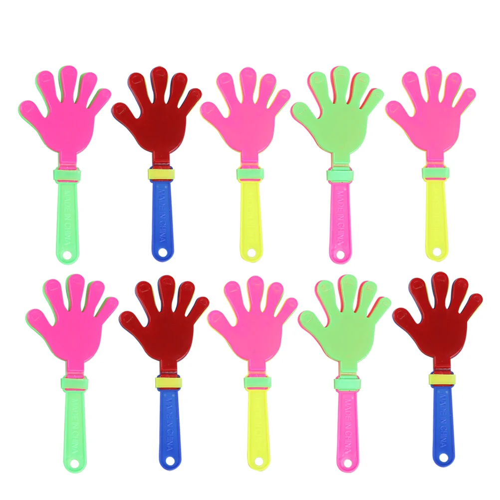 

20 Pcs Plastic Hands Clapper Match Toys Bulk Shine Cheering Party Supplies Palm Clapping Device Performing Glow