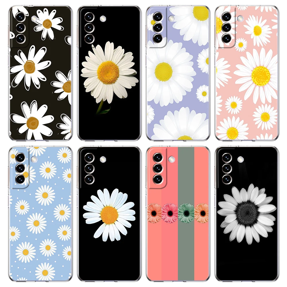 

Fashion Fresh Little Daisy Flower Cover for Samsung Galaxy S23 S22 S20 S21 FE Ultra Note 20 S10 S10E M21 M22 M31 Lite Plus Case