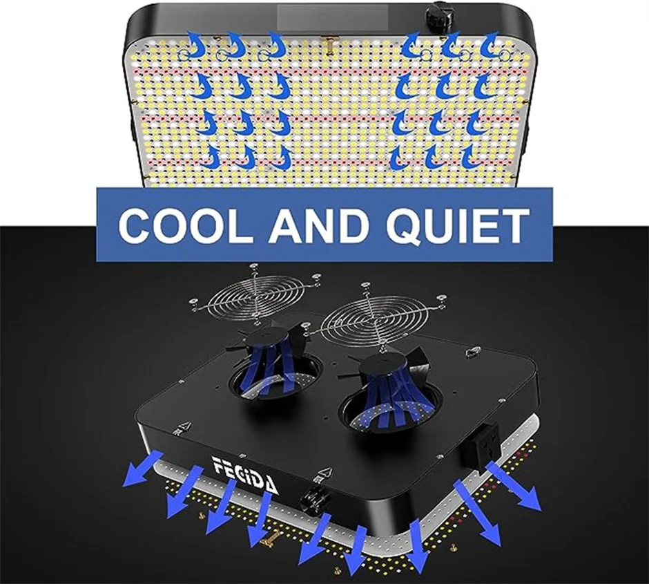 Светодиодное растение QKWIN 400 Вт с регулируемой яркостью для комнатных растений