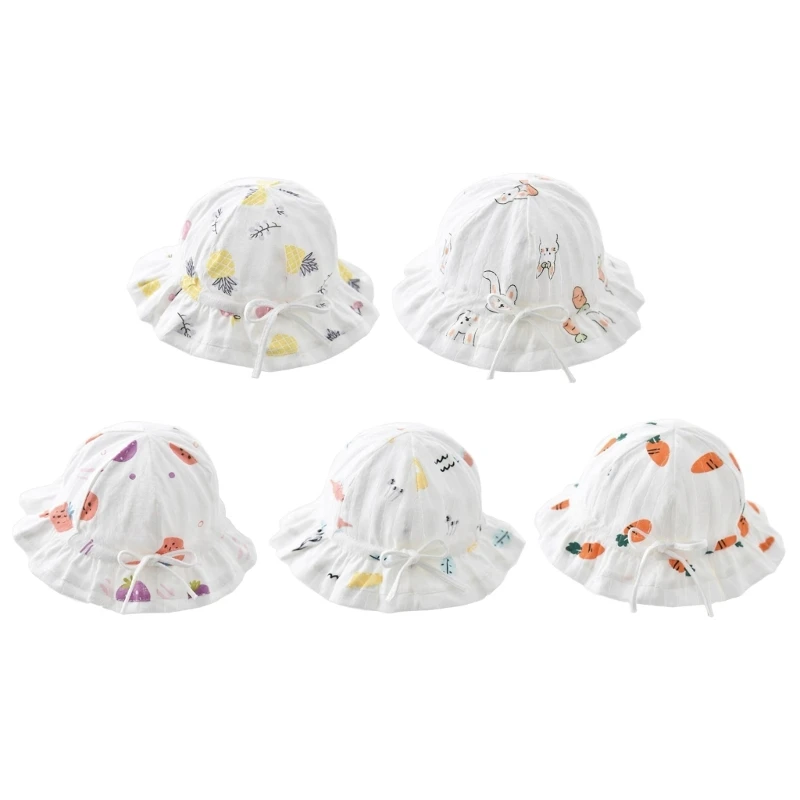 

Portable Baby Toddler Girls Bucket Hat Newborn Hats for Boys Girls Summer