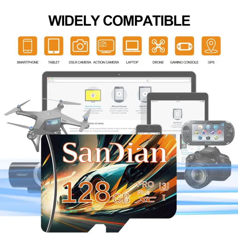 Микросхема Micro TF SD карта класс 10 128 ГБ 256 512