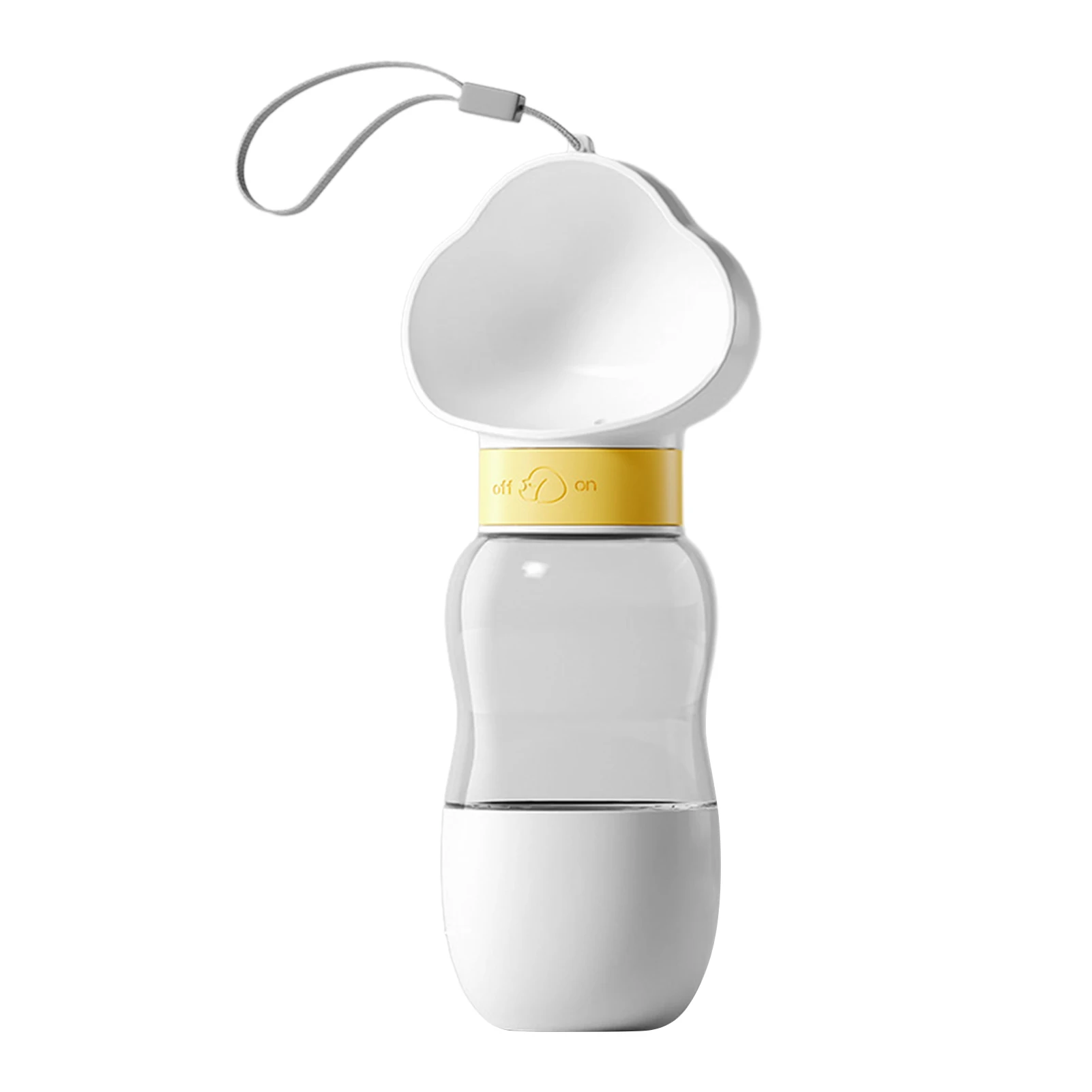 

Бутылка для воды для собак, портативная, в форме ложки, 200 мл, с ремешком