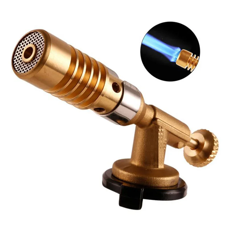Portable Welding Torch Flame Gun High Temperature Brass Mapp Gas Torch Brazing Solder Propane Welding Plumbing