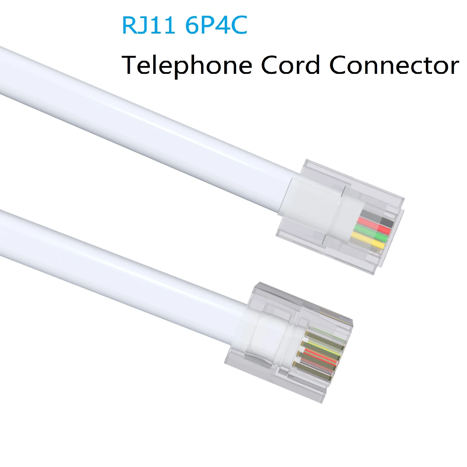 Белый телефонный разветвитель YPioneer T10023 RJ11 6P4C адаптер с 1 штекера на 2 гнезда