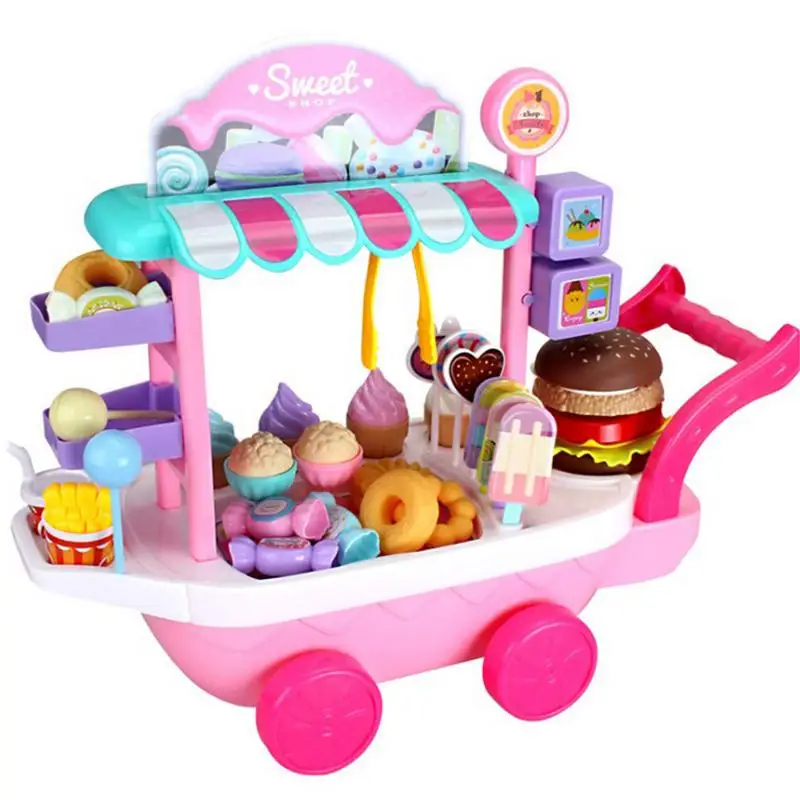 

Mini Ice Cream Trolley House Play Educational Toys Car Ice Cream Truck Trolley Ice Cream Cart House