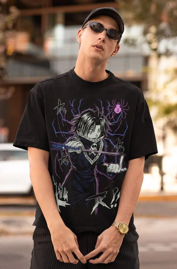 Футболка Feitan Hypland Hunter X Girt Portor Графическая аниме-рубашка всех размеров