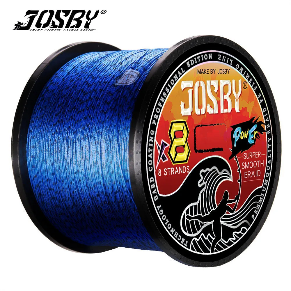 

JOSBY Speckled Braided Fishing Line 8 Strands 100M 300M 500M Multifilament 100%PE 8X Strong Smooth Strong 18-90LB Carp Pesca
