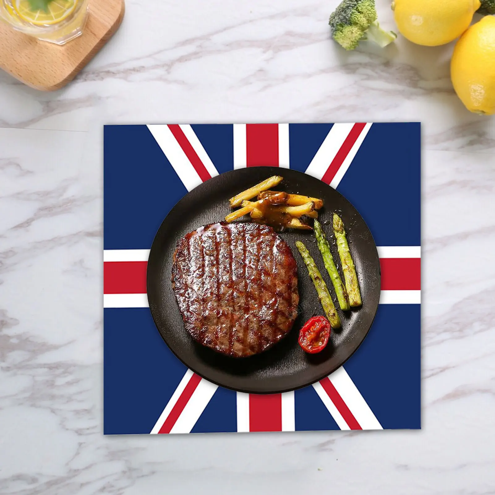 Тарелки Union Jack чашки и конфеты британского флага салфетки украшение для спорта |