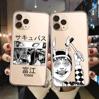 japanese horror comic tomie phone case for iphone 13 11 pro max 7 8 plus 6s 12 mini xs max x xr se 2020 soft silicone back cover