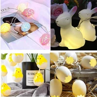 1 5m easter led bunny egg shell chicken rabbit string light easter fairy string lights wedding new year holiday party decoration