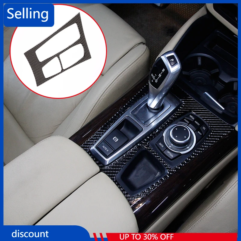 

LHD и RHD мягкое углеродное волокно для BMW X5 X6 E70 E71 2010 2011 2012 2013 внутреннее переключение передач рамка отделка наклейки Быстрая доставка