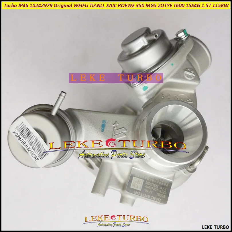 

Новый Турбокомпрессор Turbo JP46 10242979 для sаик ROEWE 350 MG5 для ZOTYE T600 15S4G 1,5 T 115KW 156HP турбина Оригинал WEIFU TIANLI