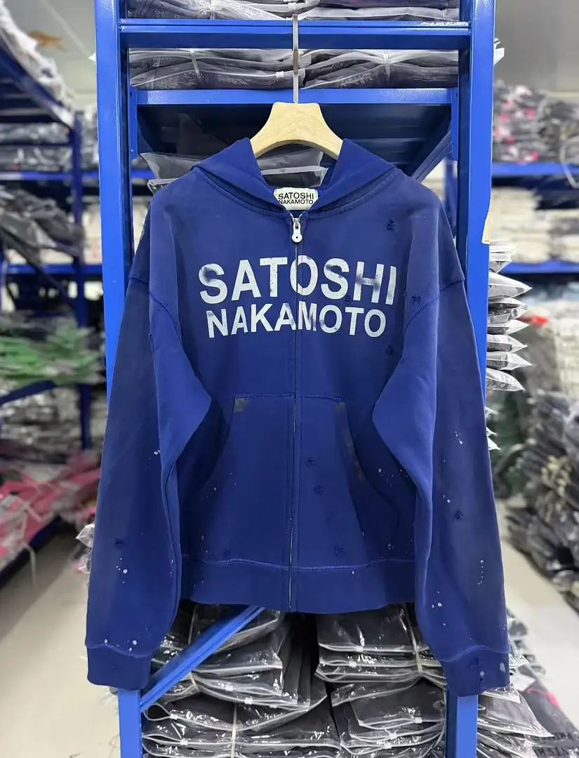 SATOSHI NAKAMOTO 26SS Худи с принтом логотипа Luke для женщин и мужчин, хип-хоп, оверсайз, повседневная хлопковая толстовка-пуловер (art.: 3920dccc2737f) - 3920dccc2737f