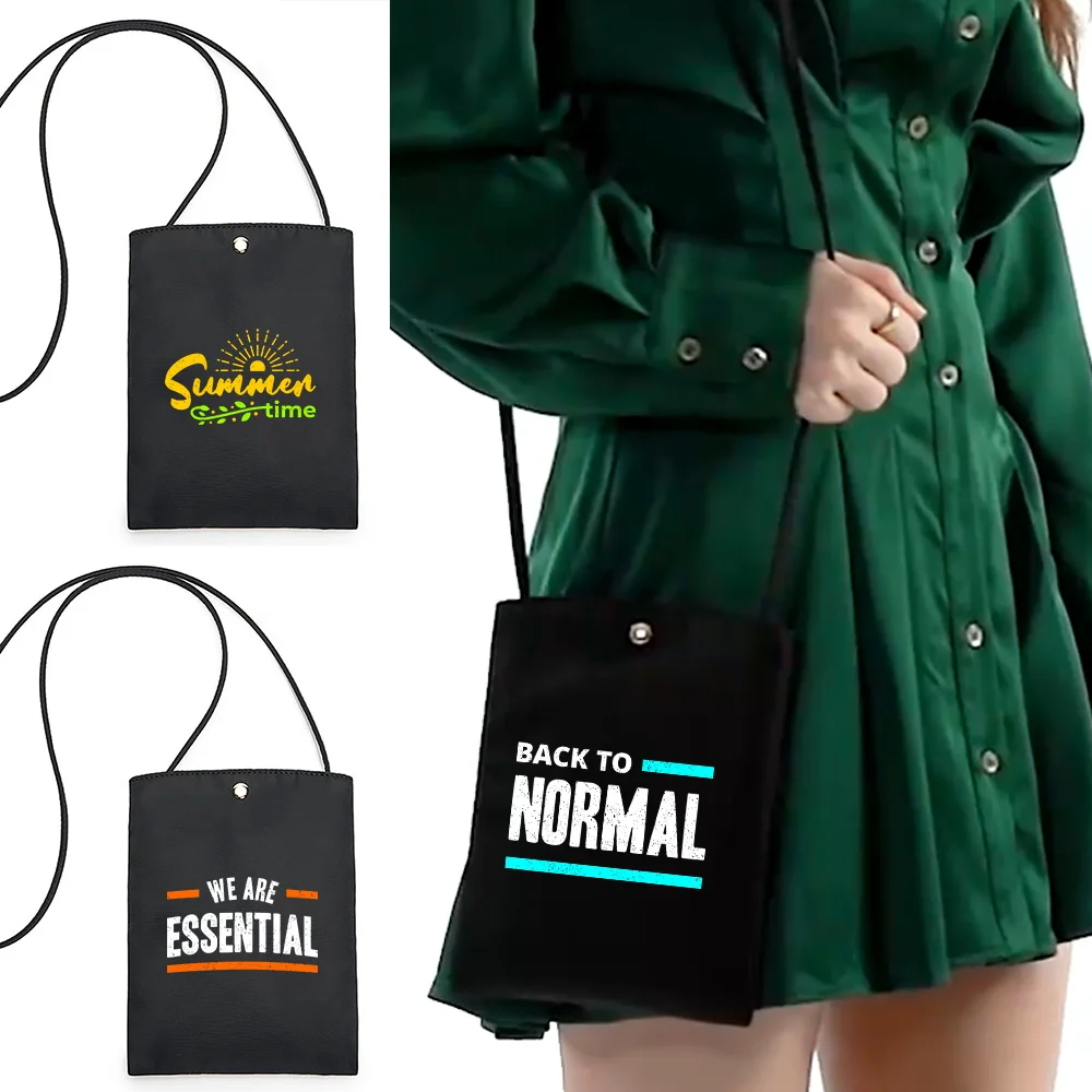 

Universal Mobile Phone Bag Samsung/iPhone/Huawei/HTC Phone Case Wallet Waterproof Wallet Shoulder Bag Women's Phrase Series