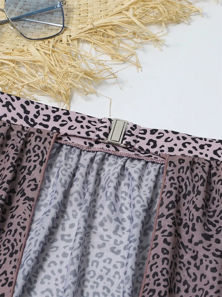 Бикини Miyouj в одно касание купальник с леопардовым принтом женский