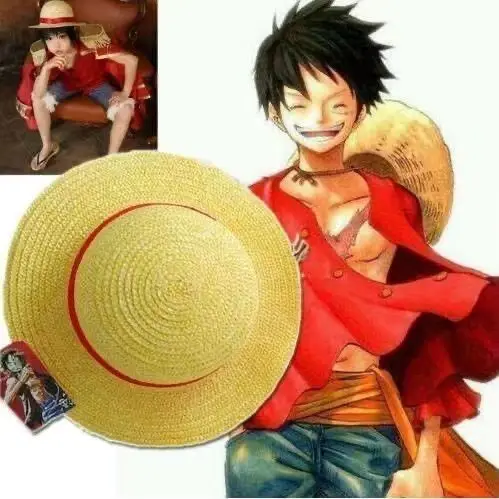 

One Piece Monkey D Luffy Cosplay Straw Hats Japanese Anime Cartoon Shanks Pirates Hat for Women Men Kids Children Caps Toys Gift