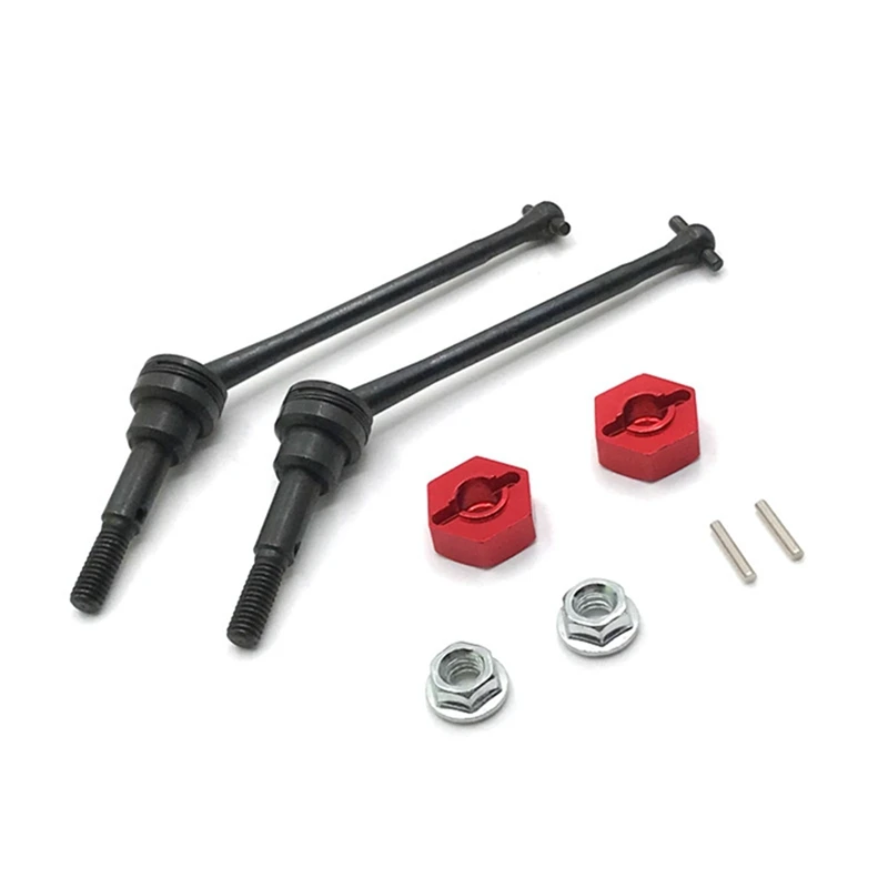 

Metal Front Drive Shaft CVD With 12Mm Hex Adapter For Wltoys 12428 12423 1/12 RC Car Short Course Truck Upgrade Parts