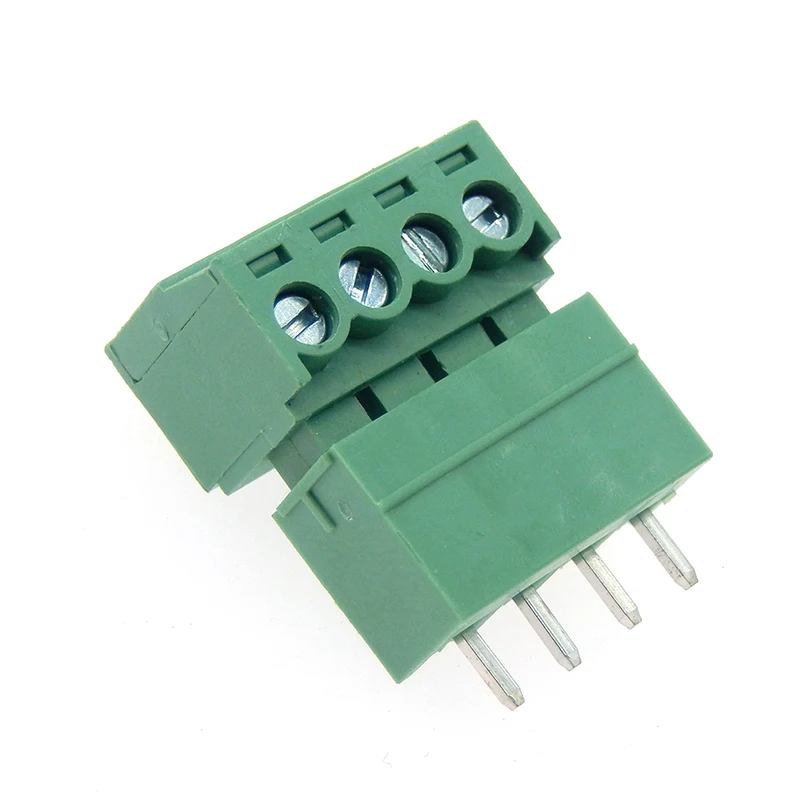 5 компл. 15EDG 4-контактный шаг 3 81 мм прямоугольный винтовой клеммный блок разъем +