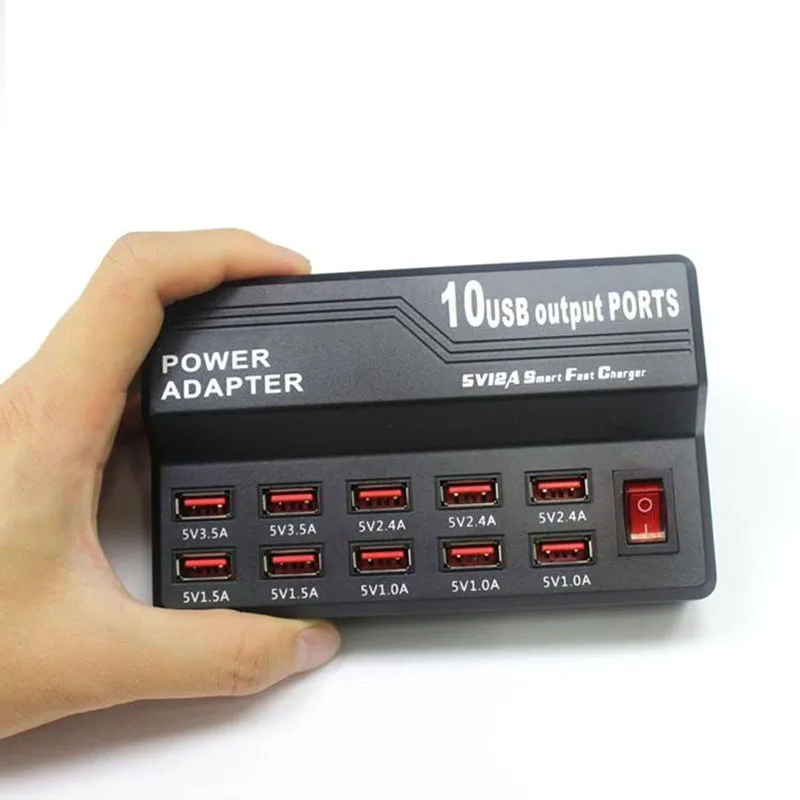 

10 портов USB зарядное устройство Quick Charge 3,0 адаптер концентратор Беспроводное зарядное устройство зарядная станция PD быстрое зарядное устройство для IPhone 11 Samsung